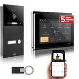 Gvs - Kapı Açıcılı Ip Görüntülü Kapı İnterkom Sistemi, Rfıd Erişimi, Hd Kamera, 2X 7 İnç Monitör Ve Uygulama - 1 Aile Evi İçin Kameralı Ve İnterkomlu Akıllı Görüntülü Kapı Zili (Avs4285u)