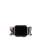 Gwelry Coconut Stretchy 42/49 mm Apple Watch Uyumlu Siyah Erkek Akıllı Saat Kordon