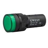 Gwest 16-24V-Y 24V 16 mm Yeşil Led'li Sinyal Lambası