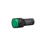 Gwest 16 - 24V - Y Led Sinyal 24V. Ac-Dc Yeşil 20 Adet