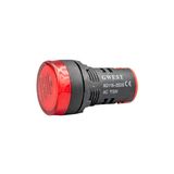 Gwest 22-110V-K 110V 22 mm Kırmızı Led'li Sinyal Lambası