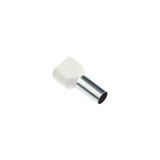 Gwest 2302 0.75 mm² İzoleli Çift Girişli Beyaz Yüksük