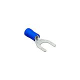 Gwest 3107 M5 Mavi 1.50-2.50 mm² Çatal Tip İzoleli Kablo Ucu