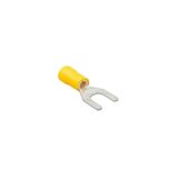 Gwest 3110 M5 Sarı 4.00-6.00 mm² Çatal Tip İzoleli Kablo Ucu