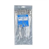 Gwest 4,6x200mm Paslanmaz Çelik Metal Kablo Bağı 100 Adet