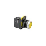 Gwest 6023 Sarı Led 1 NA 24 V AC/DC Işıklı Yaylı Buton