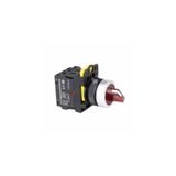 Gwest 6035 2NK Kırmızı 220 V AC/DC 1-0-2 Işıklı Kalıcı Mandal Buton
