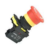 Gwest A5-01Zs 22Mm Kalıcı Acil Stop Mantar Buton 40Mm 1Nc