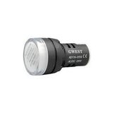 Gwest AD116-22DS 220V 22 mm Beyaz Sinyal Lambası