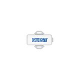 Gwest GET - 2 Kablo Bağı Etiket Taşıyıcı 45x20 mm Beyaz 100 Adet