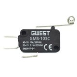 Gwest GMS-103C 10A Uzun Kollu Metal Makaralı Mikro Switch