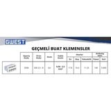 Gwest GW 2,5-8 Gri Geçmeli Buat Klemens