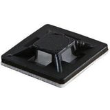 Gwest HW-4AB ,28X28X4MM 100-ADET Siyah Yapışkanlı Kroşe