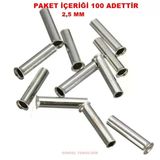 Gwest İzolesiz Kablo Yüksüğü 2.5Mm E 12Mm (1000 Li Pk.)