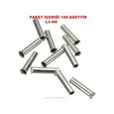 Gwest İzolesiz Kablo Yüksüğü 2,5mm E 12mm 100 Li Pk.