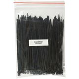 GWEST Plastik Kablo Bağı - Siyah - 2,5MMX100MM - Cırt KELEPÇE(100 Adet)