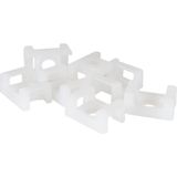 Gwest Vidalı Kroşe 16 x 10 x Ø5 mm - Beyaz - 50 Adet
