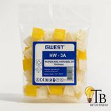 Gwest Yapışkanlı Kroşe Hw-3A 100 Adet Kablo Sabitleme Tutucu Nylon 6.6 Güçlü Yapışkan Taban