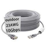 GWFIBER cat 6 ethernet kablosu 50ft Ağır Hizmet İnternet Kablosu (15 Metre) CAT5e/CAT6 poe Kamera cat6 UV Su Geçirmez Doğrudan Gömme ve Kapalı Açık ethernet Kablosu Ağ Kablosu 1 ADET (1 & 4 ADET