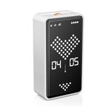 GWORKE GT-3 Dijital Kum Saati Pomodoro Zamanlayıcı 1-99 dk, LED Ekran, Çevir Başlat Yerçekimi Sensörü, Mıknatıslı, USB-C Şarjlı, Sessiz ve Alarmlı Mod (Beyaz)