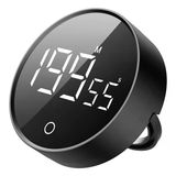 GWORKE RT-1 Mıknatıslı Rotary Zamanlayıcı 0-199 İleri Geri Sayım Kronometre, Ayaklı Stand, LED Ekran, USB-C Şarjlı, Pomodoro & Mutfak Timer (Siyah)
