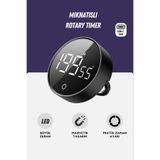 GWORKE RT-1 Mıknatıslı Zamanlayıcı, Mutfak Kronometresi, Pomodoro, Öğrenci Ders Çalışma Saati