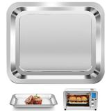 GWY Emeril Lagasse Günlük 360 hava fritözü için Hava Fritöz Tepsisi Değiştirme, 12 '' × 10 '' Paslanmaz Çelik Hava Fritözü Aksesuarları Izgara Tavası Izgara Plakası Sebze Plakası Yedek Parça Rafı
