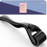 GXBRSY Derma Roller Microneedle Kiti, Titanyum İğneler Evde Kullanım İçin Yüz Sakal Silindiri 0.25mm (Siyah)