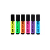 Gxin Canlı Highlighter 6 Renk Fosforlu Kalem Seti Klasik Model