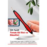 GXMPRO 1 Adet Çift Taraflı Tırnak Eti Sıyırıcı, Kauçuk İtici, Temizleyici, Manikür Aleti