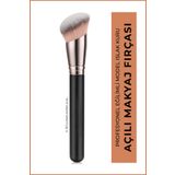 GXMPRO Açılı Premium Fondöten, Allık, Kontur, Sabitleme Makyaj Fırçası- Premium Makeup Face Brush