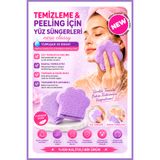 GXMPRO Derinlemesine Gözenek Temizleyici Peeling Banyo Yüz Temizleme Süngeri ,Scrubber & Makyaj Pufu, Yüz Temizleme, Yıkama ve Siyah Nokta Pedi