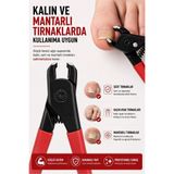 GXMPRO Geniş Ağızlı Tırnak Makası, Sıçrama Yapmaz, Tırnak Makası