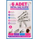 GXMPRO Paslanmaz Metal Saç Klipsleri, Alüminyum Saç Pensi - Kuaför Klips, Toka, Makyaj Saç Tutucu