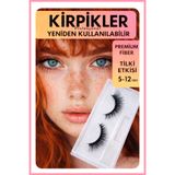GXMPRO Premium İpek Kirpik, Yeniden Kullanılır Takma Kirpik, Tilki Etkisi Takma Kirpik
