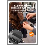 GXMPRO Saç Kırığı İçin Saç İncelten Jiletli Tarak, Saç Şekillendirme Tarağı