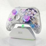 Gy Atelier Hall Efect Kablosuz Oyun Kolu, Rgb Şarj Istasyonlu, 3 Modlu Hassas Tetik, Drift Önleyici Joystick, Değiştirilebilir D-Pad, Kablosuz Bluetooth 2.4g Pc Konsol Uyumlu | Aolion K20 (Beyaz Anime) - (DipCamo)Charcoal-White