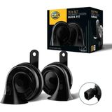 Gy Atelier Hella Korna TE26 Set - 12V - 110DB(A) - 400Hz-500Hz - Düşük Ses/yüksek Ses - Elektrikli - Ece Onaylı - Gövde Rengi: Siyah - Miktar: 2 Fanfare 3fh 012 010-931 - Kırmızı