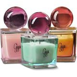 Gya Candle Art Harmony Yeşil Kutu 3'lü Mum Seti - Standart