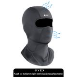 GYES Siyah REC Baskılı Balaklava Spor Fileli Motor Kask Maskesi Koruyucu Kar Yüz Maske