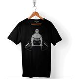 Gym Fıtness Halter Sporcu Vücut Bodybuldıng Erkek Tişört - Siyah