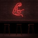 Gym Fitness Neon LED Duvar Yazısı Dekoratif Duvar Aydinlatmasi Gece Lambası