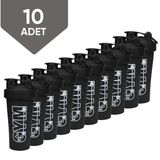 Gym Shaker 650 Ml Ölçekli Ve Sızdırmaz Kapaklı Protein Shaker 10'Lu Set
