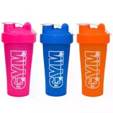 Gym Shaker 650 Ml Ölçekli Ve Sızdırmaz Kapaklı Protein Shaker 3'Lü Set (Pembe+Mavi+Turuncu)