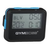 Gymboss Aralıklı Zamanlayıcı ve Kronometre Siyah-Mavi Yumuşak Kaplama