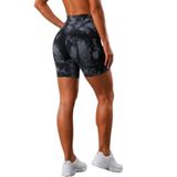 Gymhams Batik Marble Biker Boy Şort (Batik-Siyah-Gri, M/L)