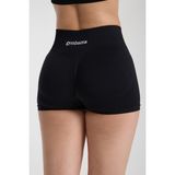 Gymhams Drop Mini Shorts Kalça Büzgülü Süper Mini Şort – Push-Up Etkili Toparlayıcı & Şekillendirici - 000-Siyah - XL