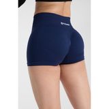 Gymhams Drop Mini Shorts Kalça Büzgülü Süper Mini Şort – Push-Up Etkili Toparlayıcı & Şekillendirici - 03L-Lacivert