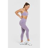 Gymhams Gh-Oa Serisi Kalçası Büzgülü Push Up Kalça Şekillendirici Seamless Scrunch Likralı Spor Kadın Tayt - Lila