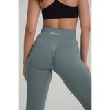 Gymhams Kalçası Büzgülü Kalça Şekillendirici Push Up Yüksek Bel Toparlayıcı Spor Fitness Yoga Tayt - Açık Su Yeşili